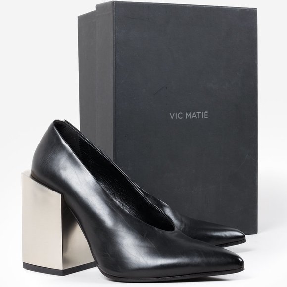 Vic Matie Mirror Block Heels - Picture 9 of 9